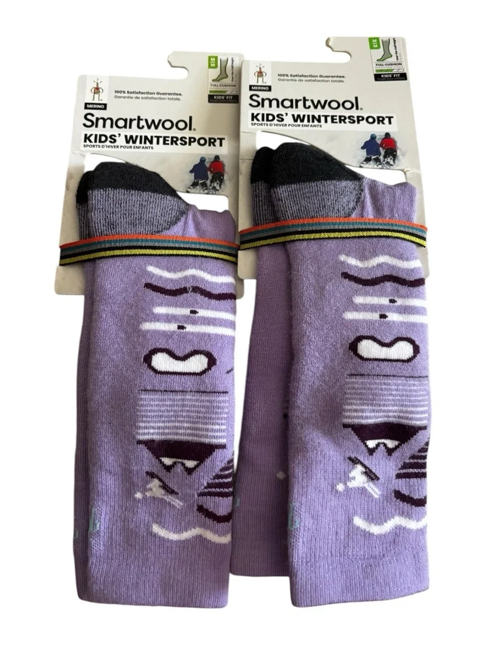 NEW Smartwool Kids Wintersport Over the Calf Socks Size Medium M 12 - 2.5 Wool